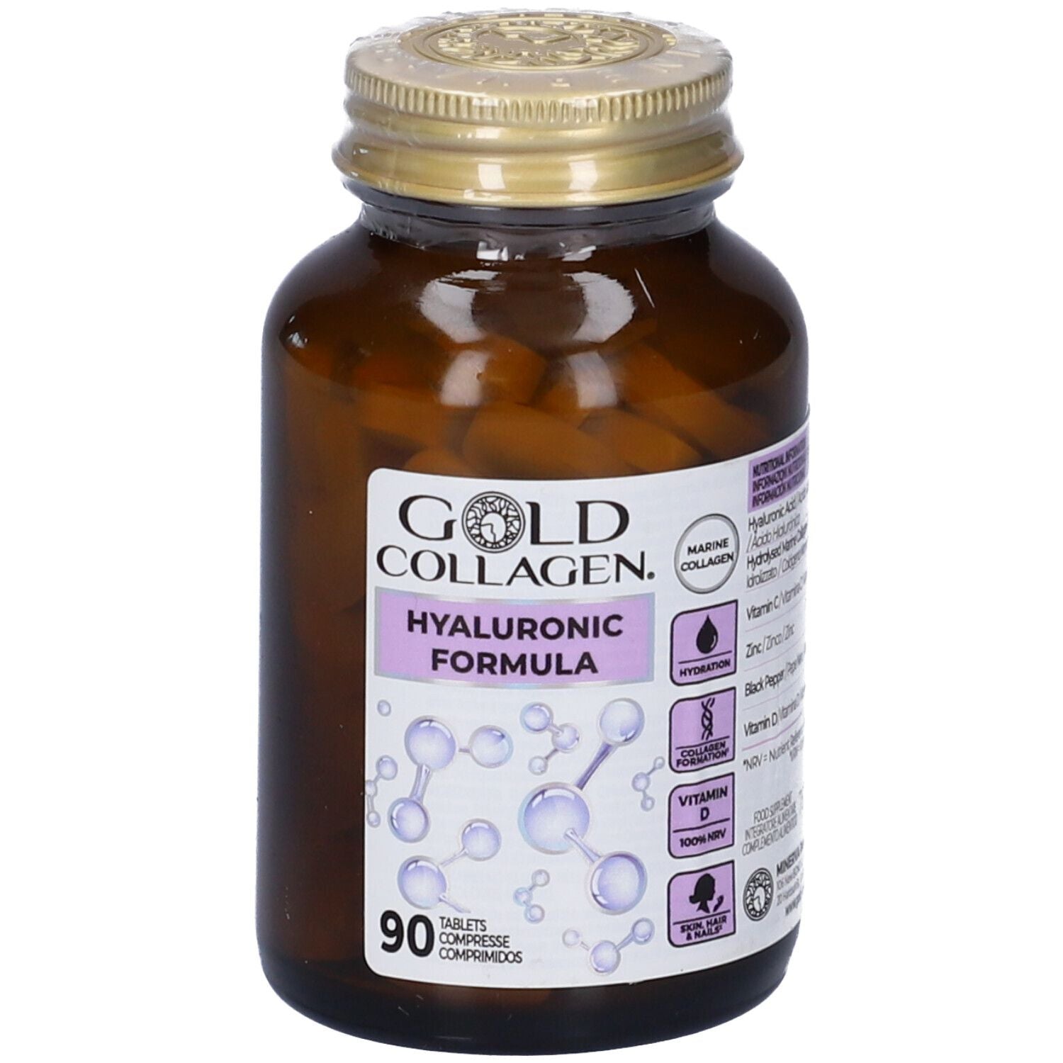 GOLD COLLAGEN HYALURONIC 90CPR