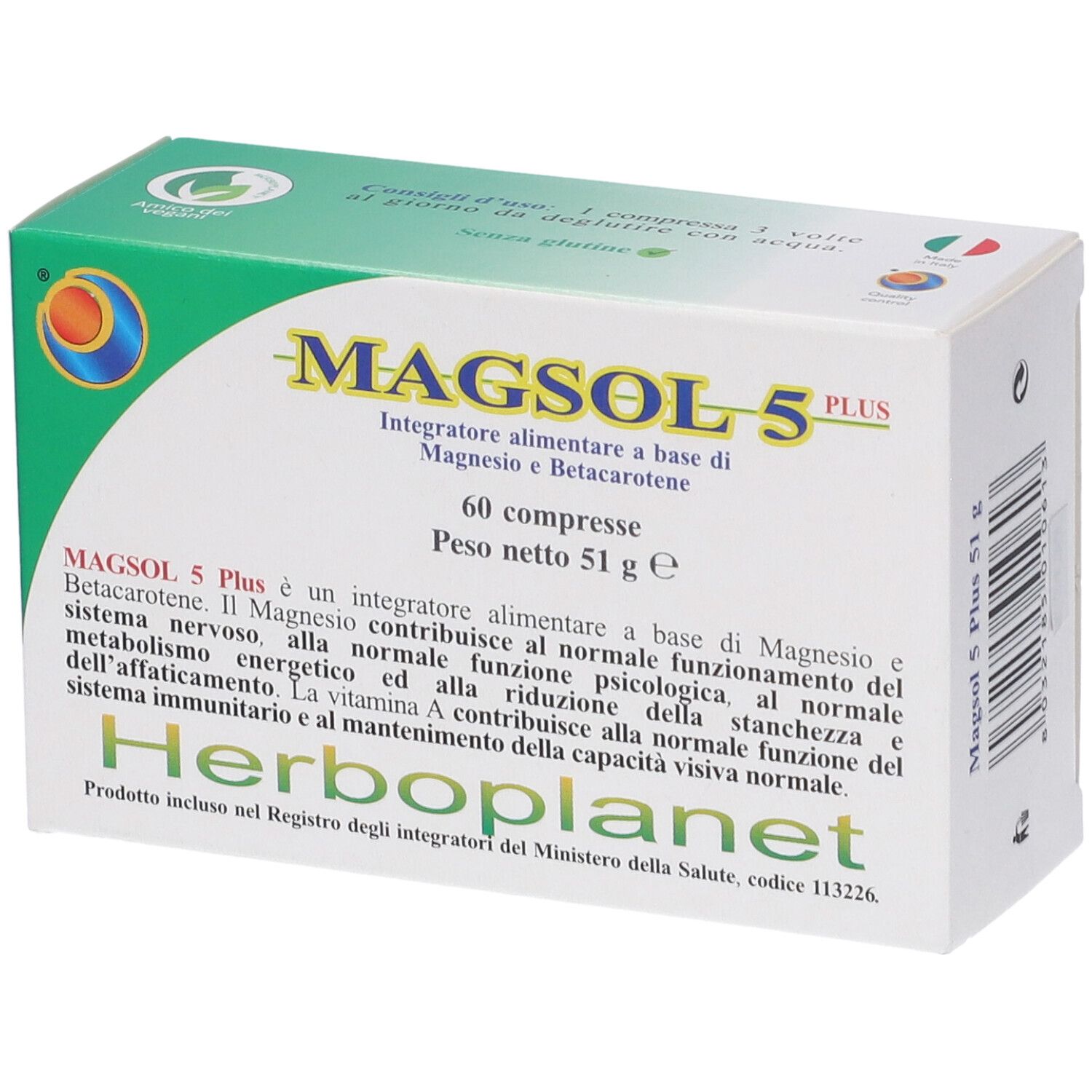 MAGSOL 5 PLUS 60CPR