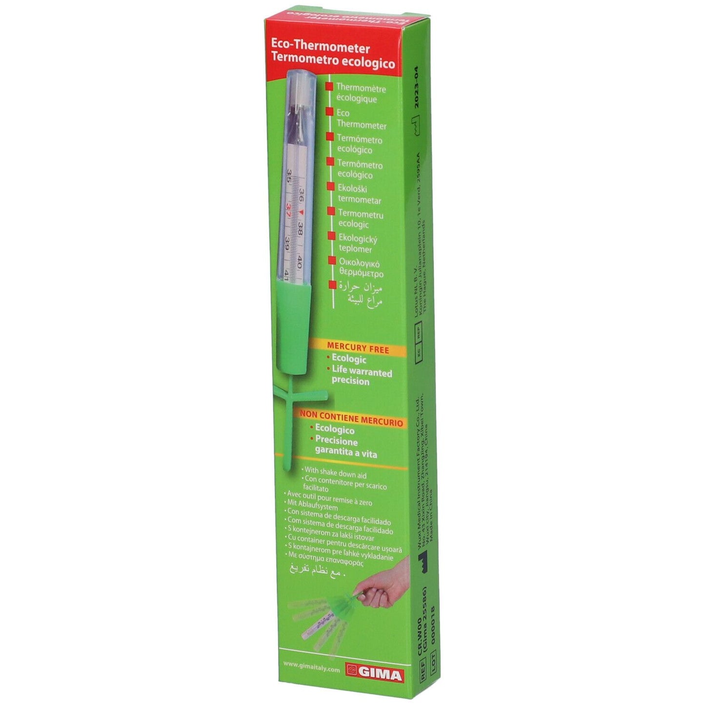 TERMOMETRO ECOLOGICO S/HG