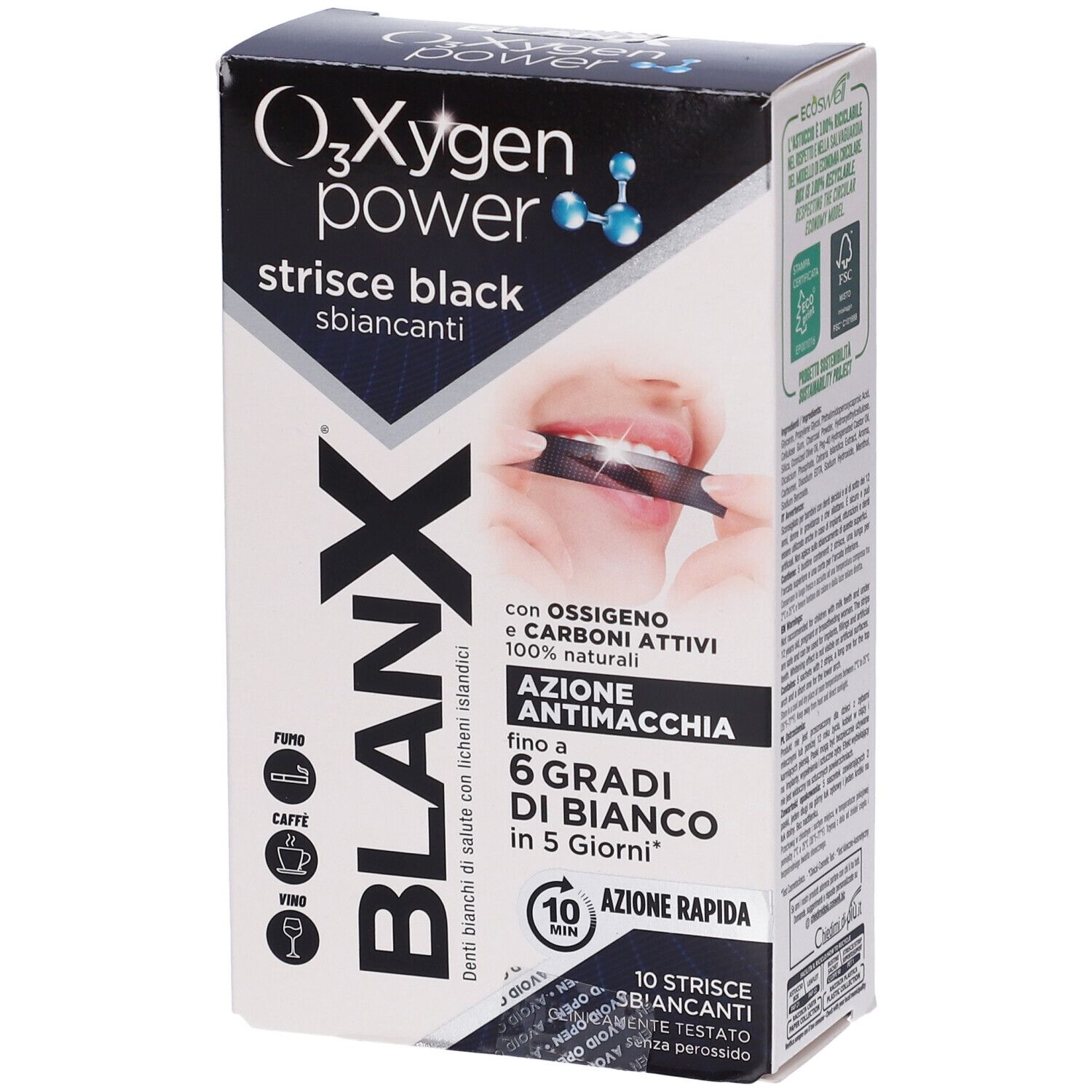 BLANX O3X STRISCE BLACK 5PZ