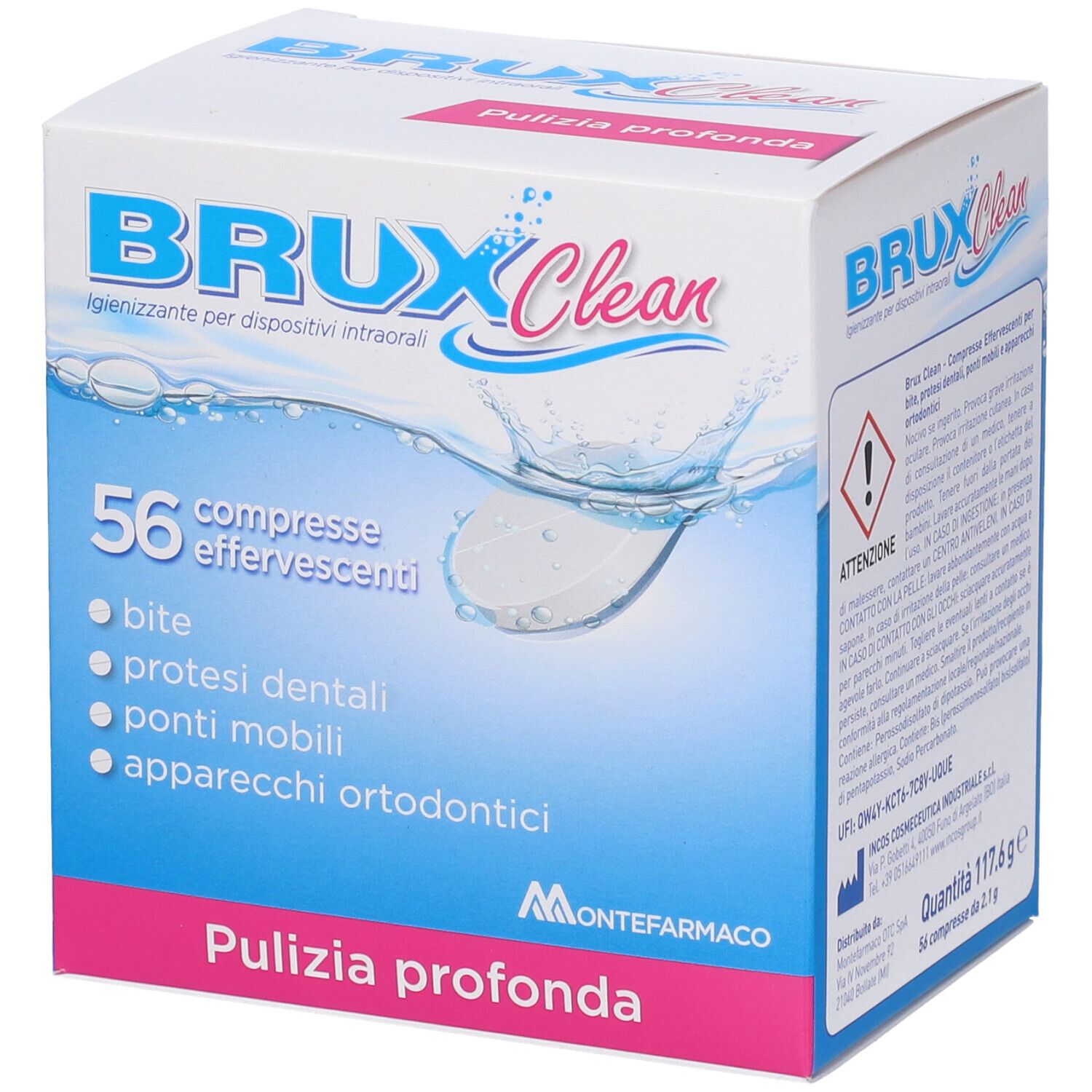 BRUX CLEAN 56CPR EFFERVESCENTI