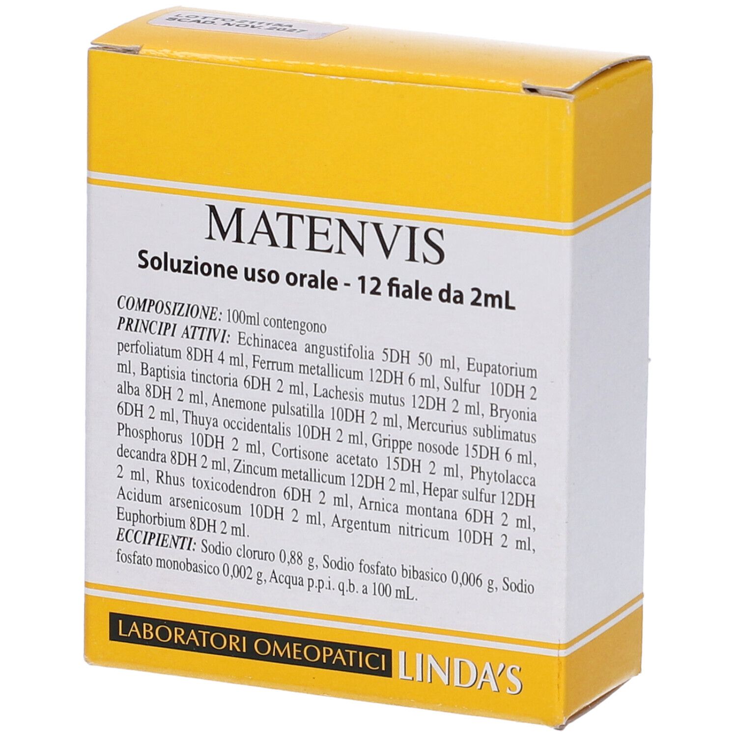 MATENVIS 12FL 2ML VIS LINDAS