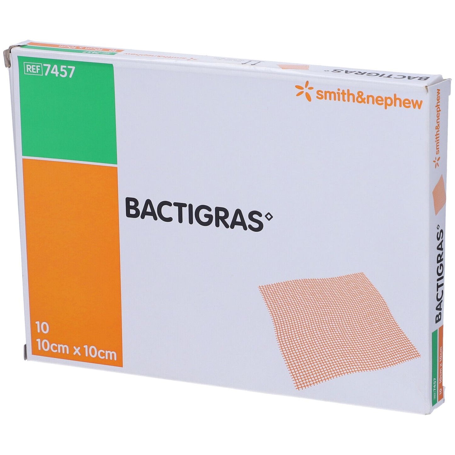GARZA BACTIGRAS 10X10CM 10PZ
