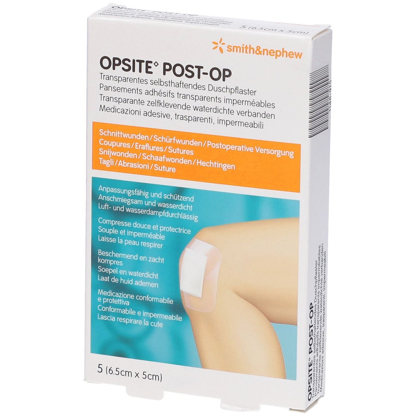 CER OPSITE POST OP 6,5X5CM 5ME