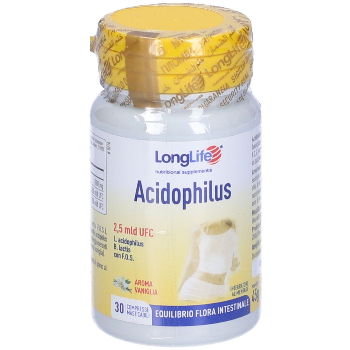 900176215 - LONGLIFE ACIDOPHILUS 30CPR MAS