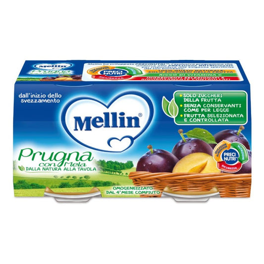 MELLIN-OMO PRUGNA/MELA 2X100