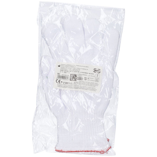 FARMAC-ZABBAN Guanti Cotone Bianco Mis.7�