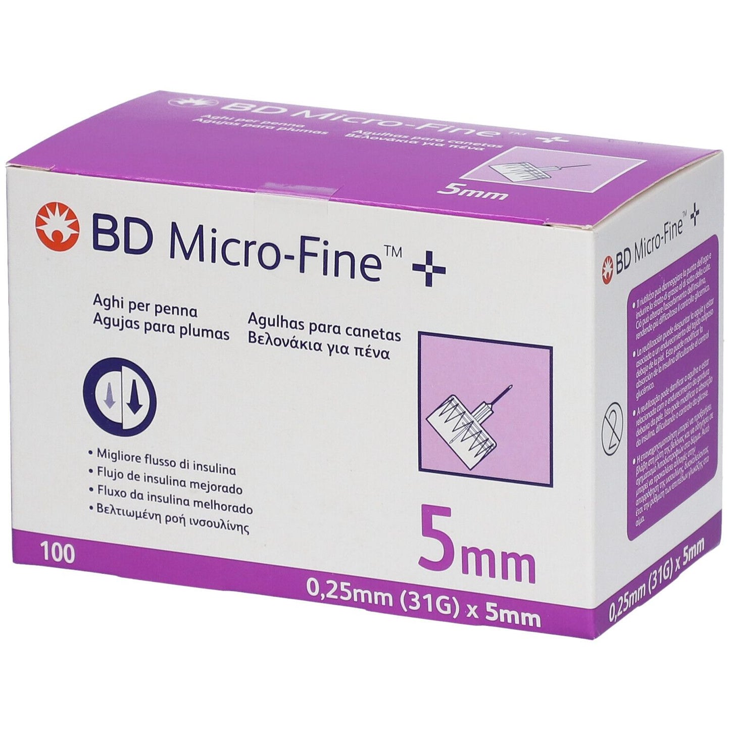 BD MICROFINE AGO G31 5MM 100PZ