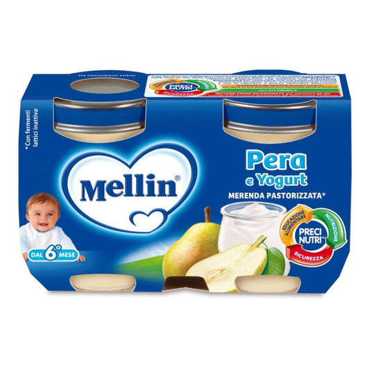 MELLIN Merenda Yogurt Pera 2x120g