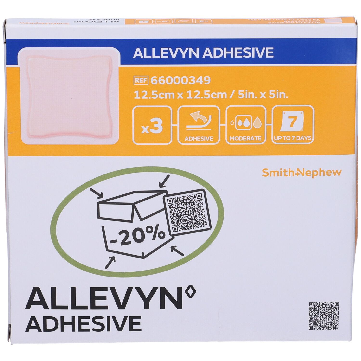 ALLEVYN ADHES 12,5X12,5 3PZ  349