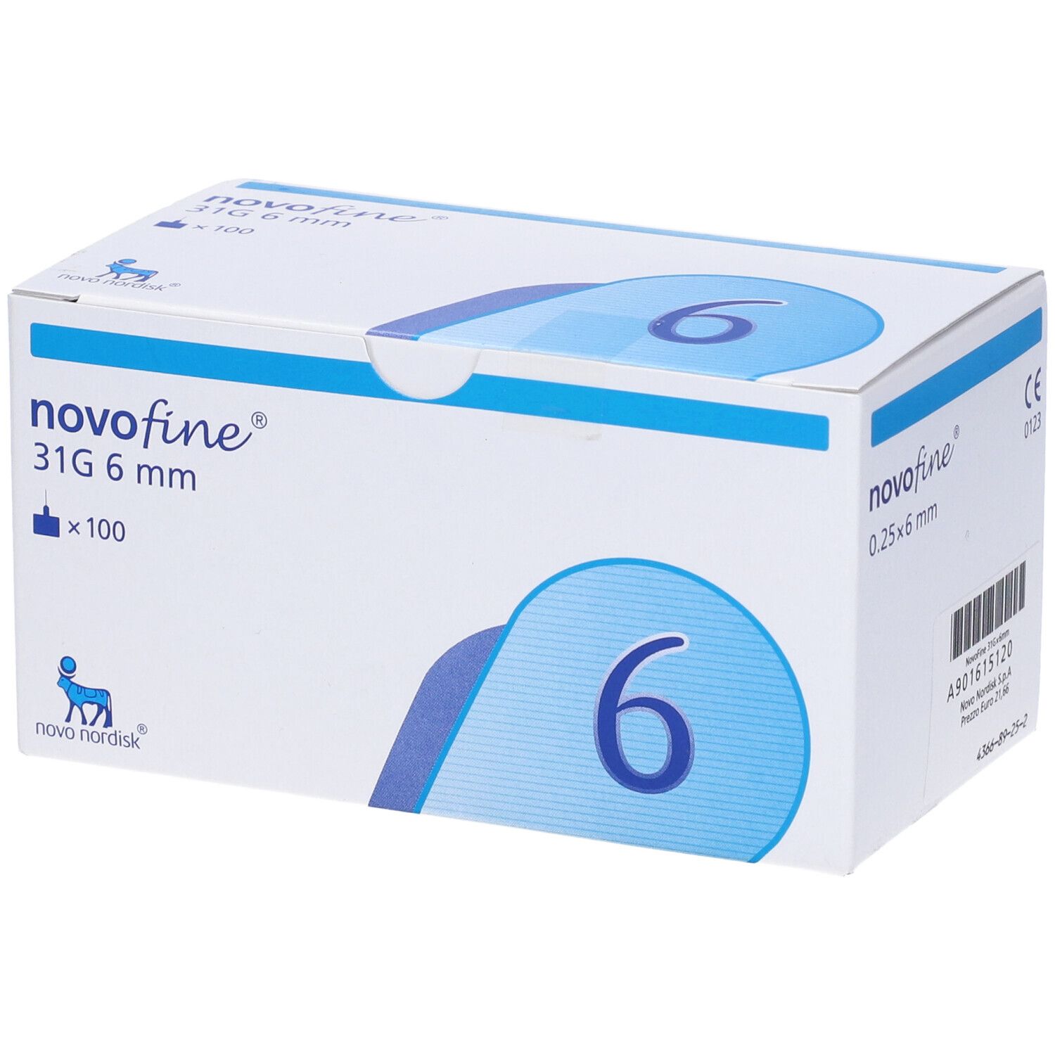 NOVOFINE*AGO INS 31G 6MM 100PZ