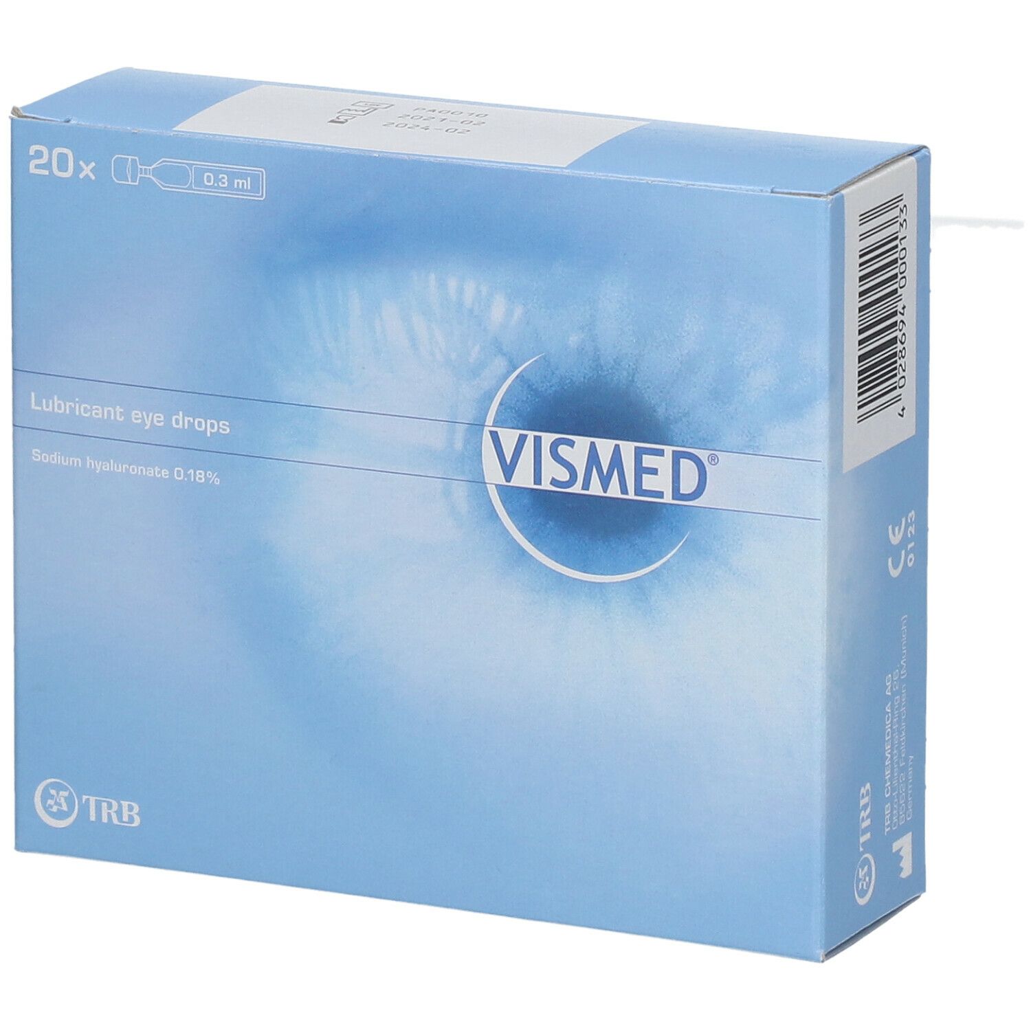 VISMED GTT OCUL LUBR 20MONO