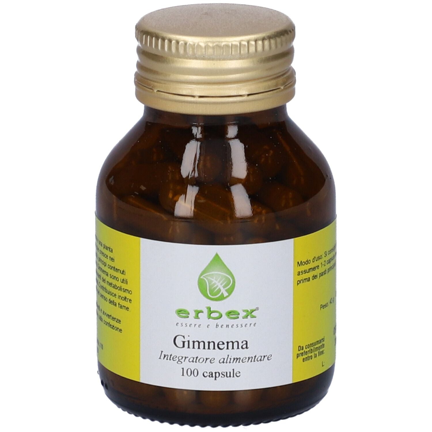 GIMNEMA 100CPS 430MG ERBEX
