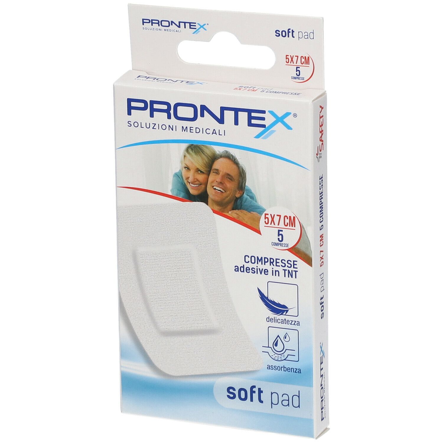 902210412 - GARZA PRONTEX SOFT 5X7CM 5PZ