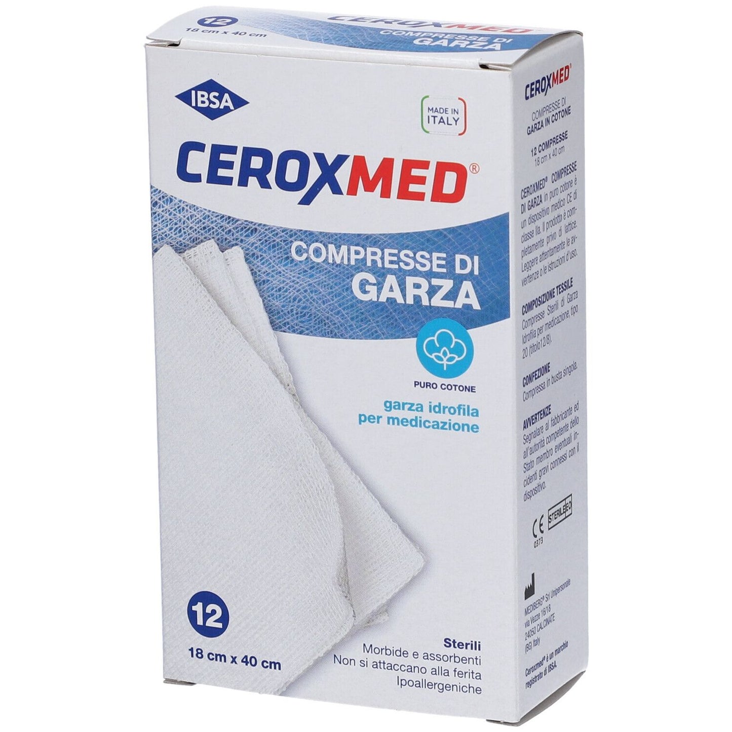 902831876 - GARZA CEROXMED 18X40CM COT 12P