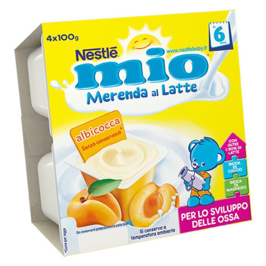MIO Merenda Latte Albicocca 4x100g