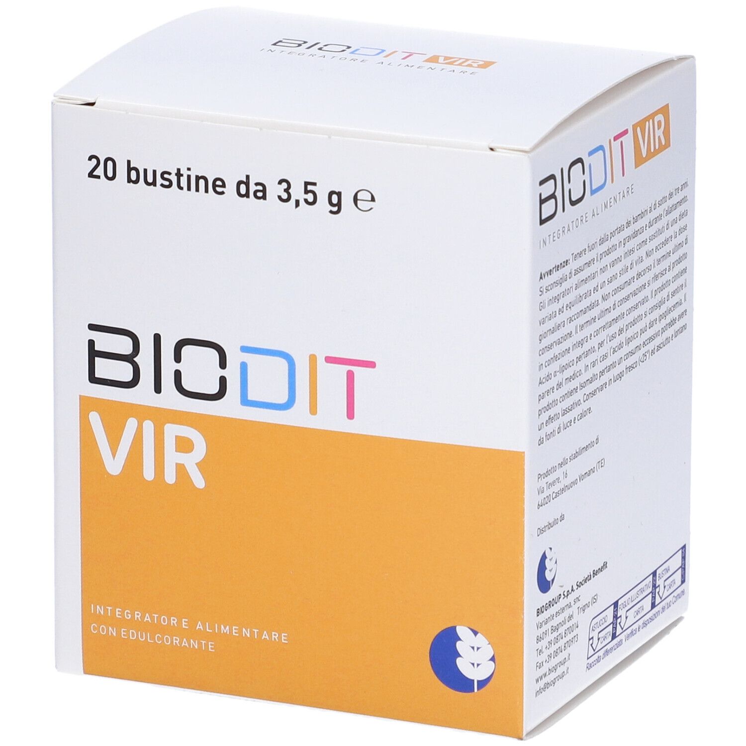 903706137 - BIODIT VIR 20BUST 70G  BG