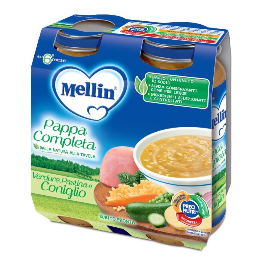 MELLIN Pappa Completa Coniglio 2x250g