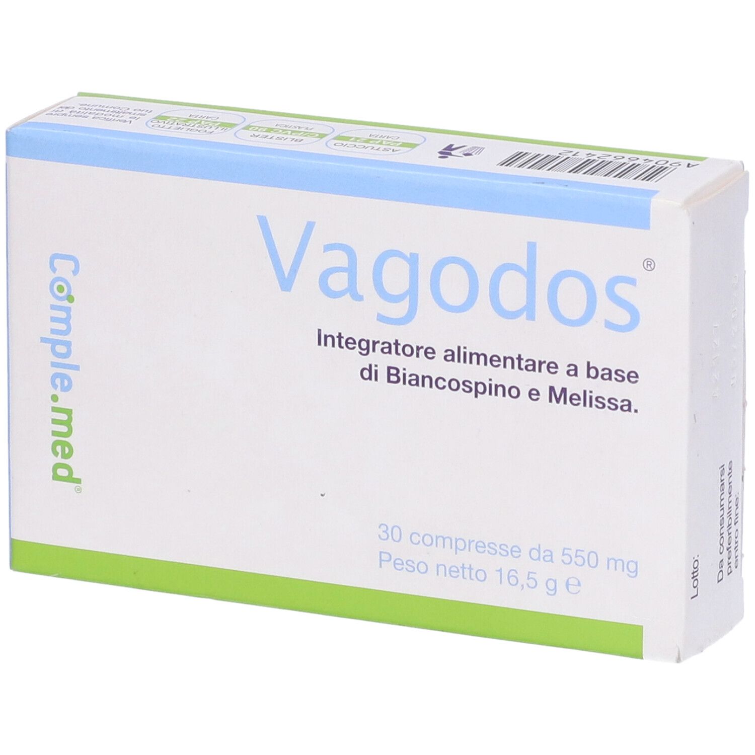 904662412 - VAGODOS INTEGRAT 30CPR 15G