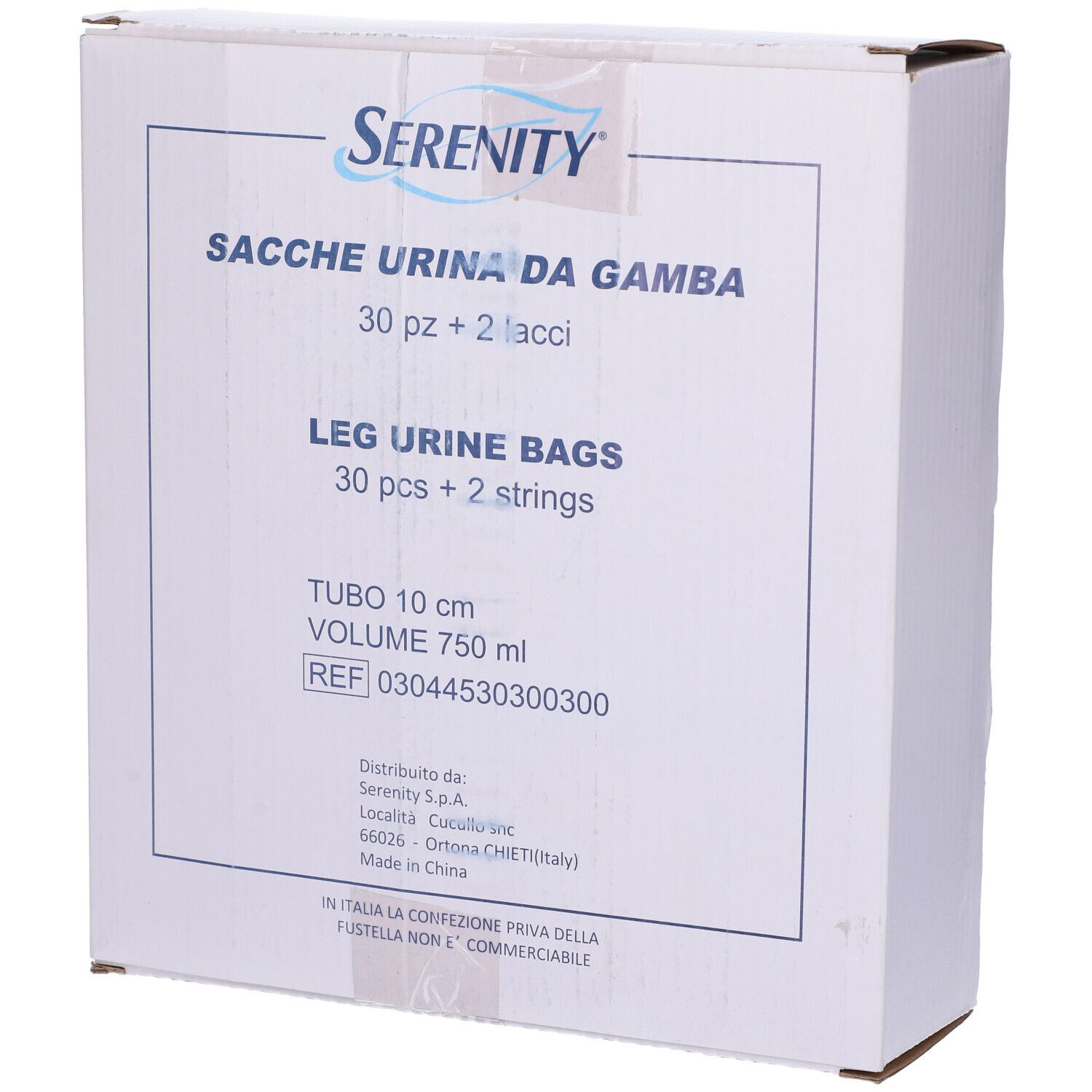 SACCA UR GAMBA TUBO 10CM 30PZ