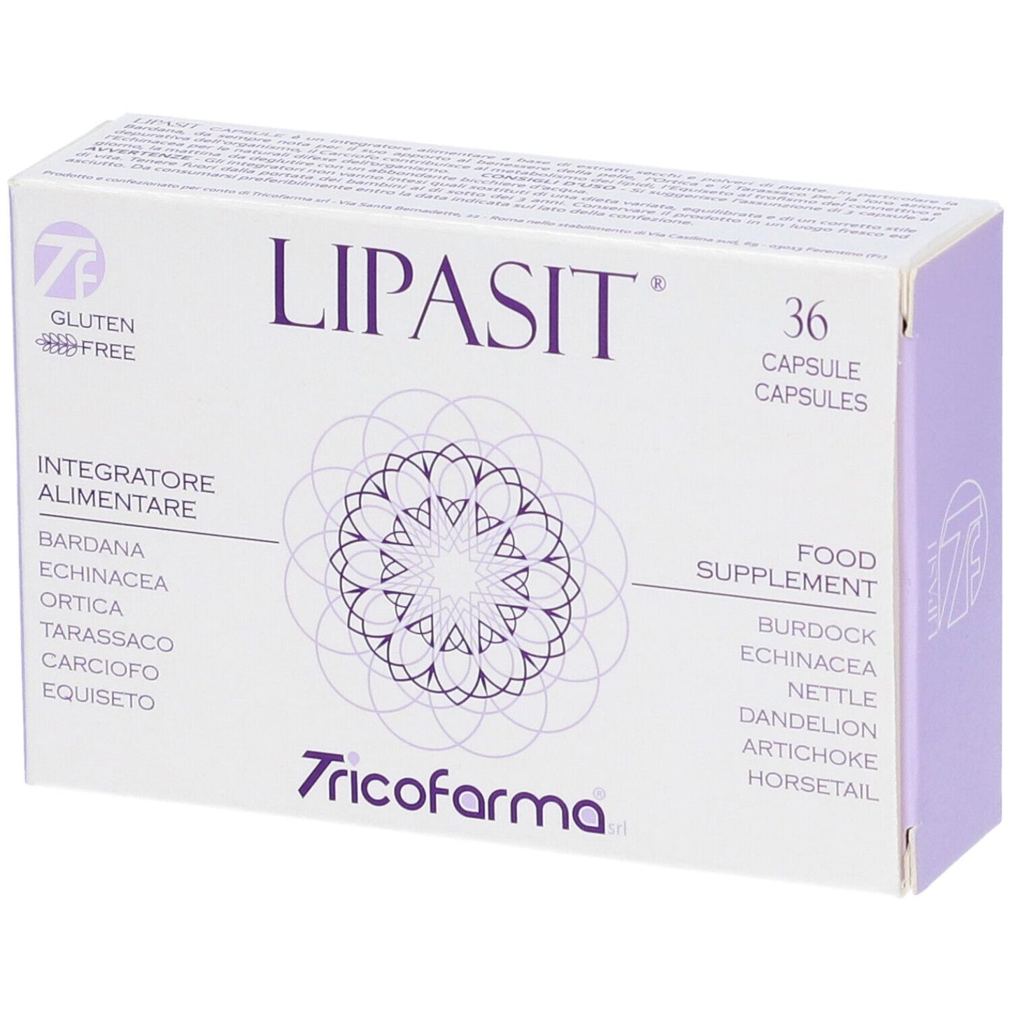 904861820 - LIPASIT DERMOPUR 36CPS 500MG