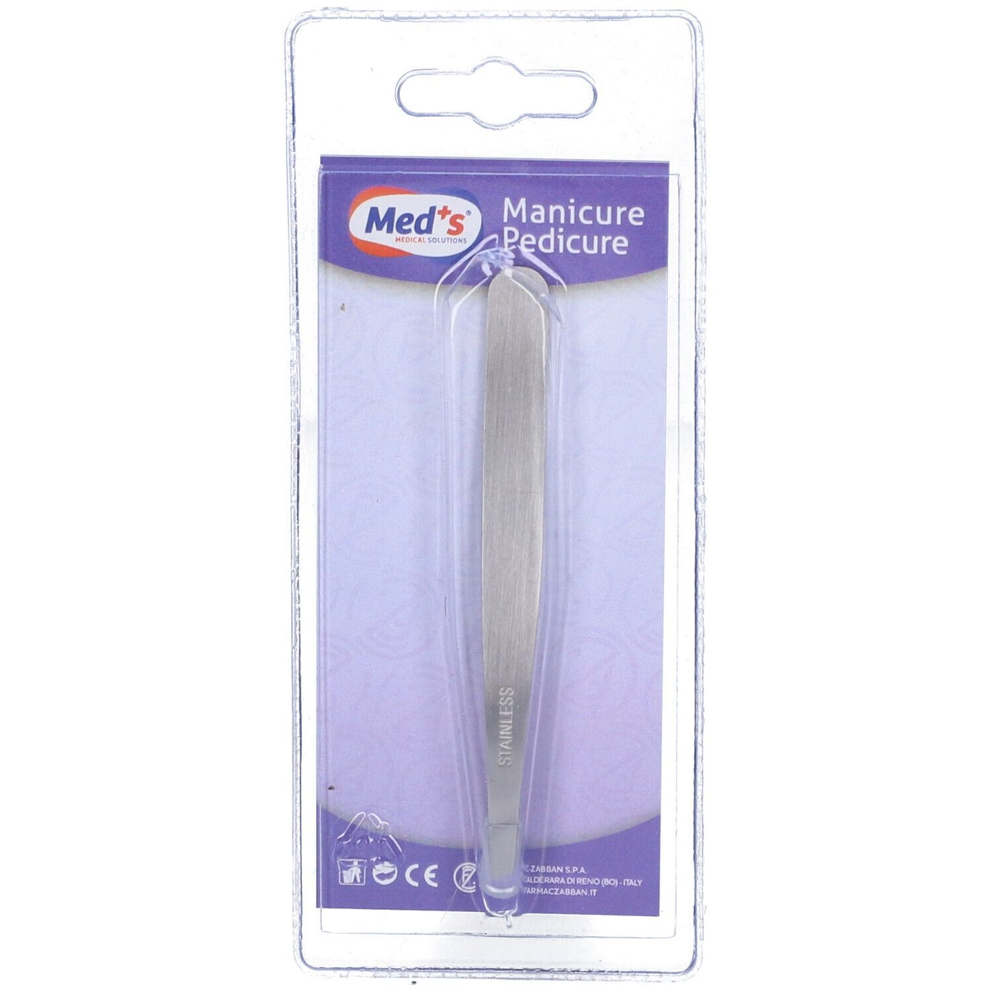 PINZETTA DEPILAT INOX PU OBL