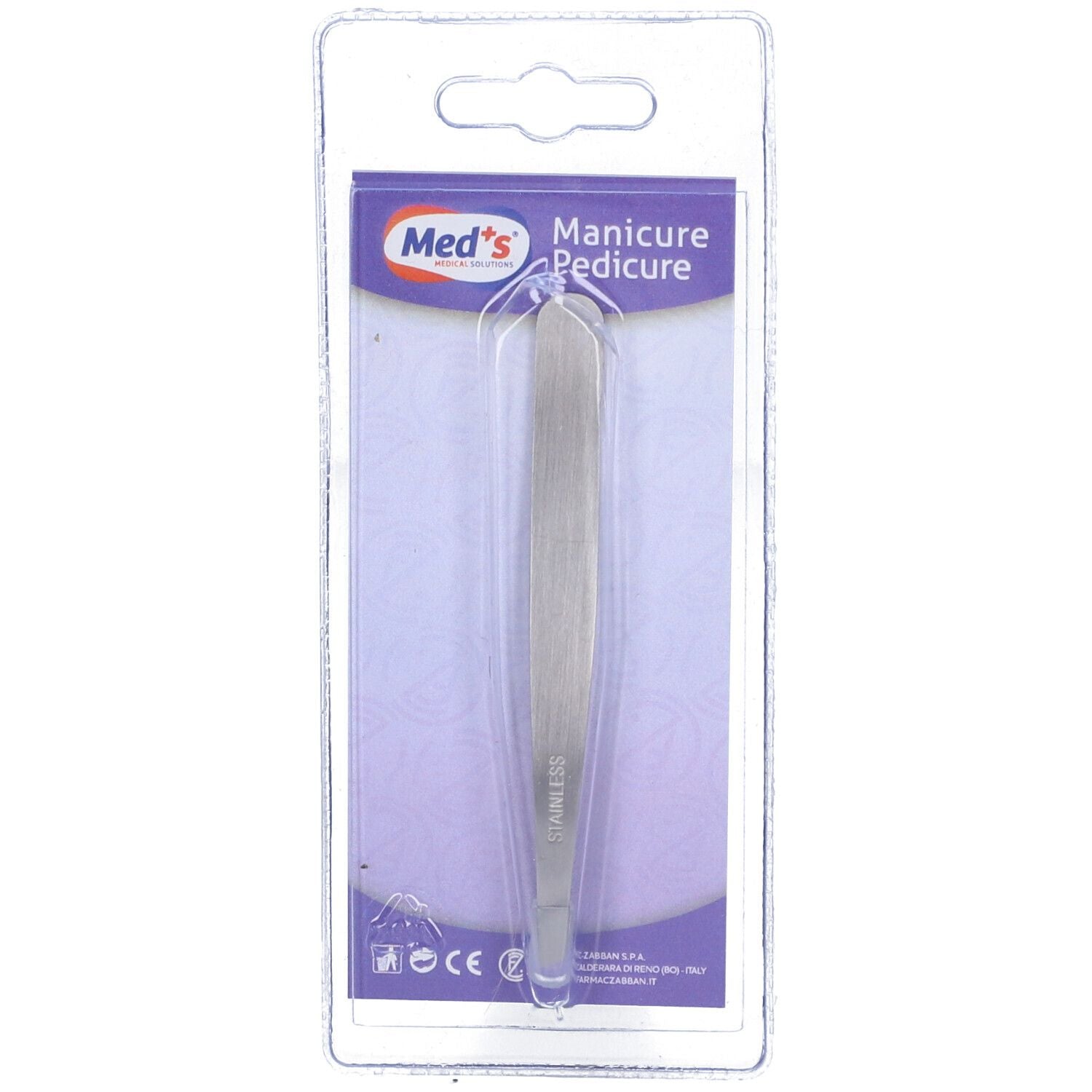 PINZETTA DEPILAT INOX PU OBL