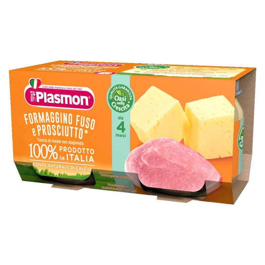 PLASMON Omog.Formaggio Prosciutto 2x80g