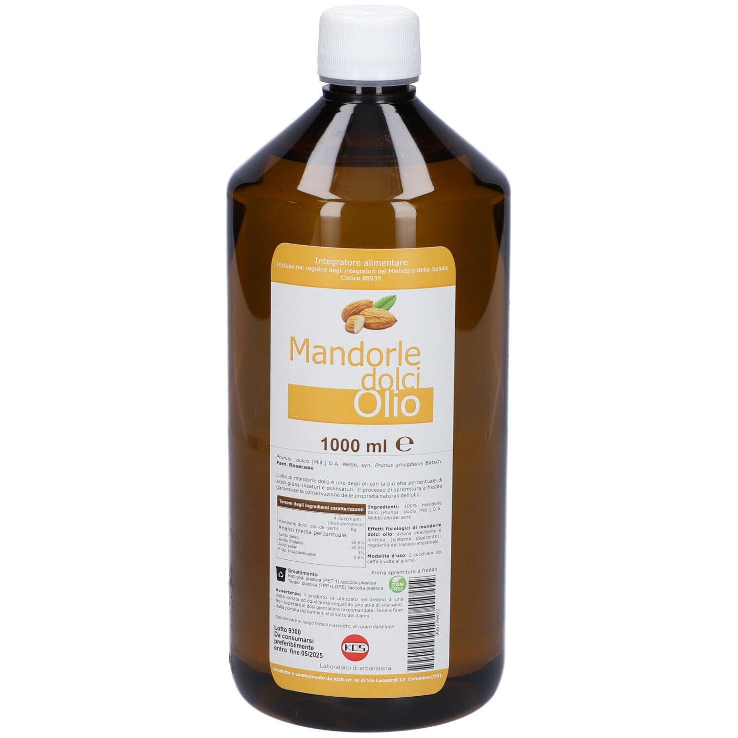 906776822 - MANDORLE DOLCI OLIO 1000ML