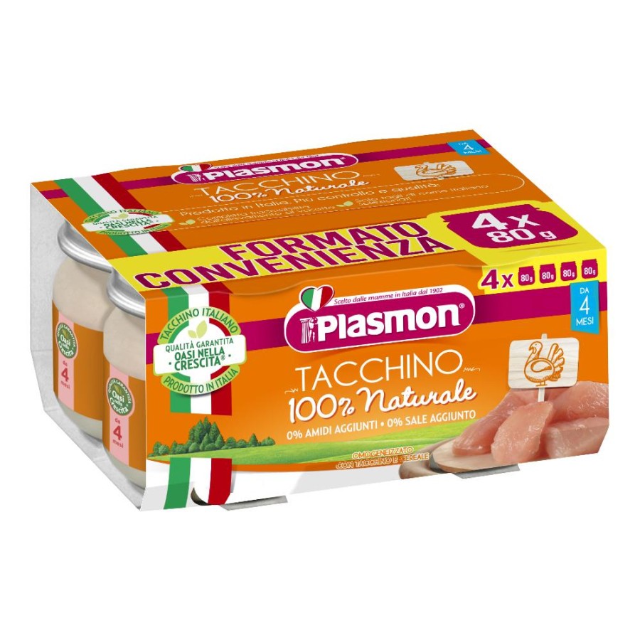 PLASMON Omog.Tacchino 4x80g