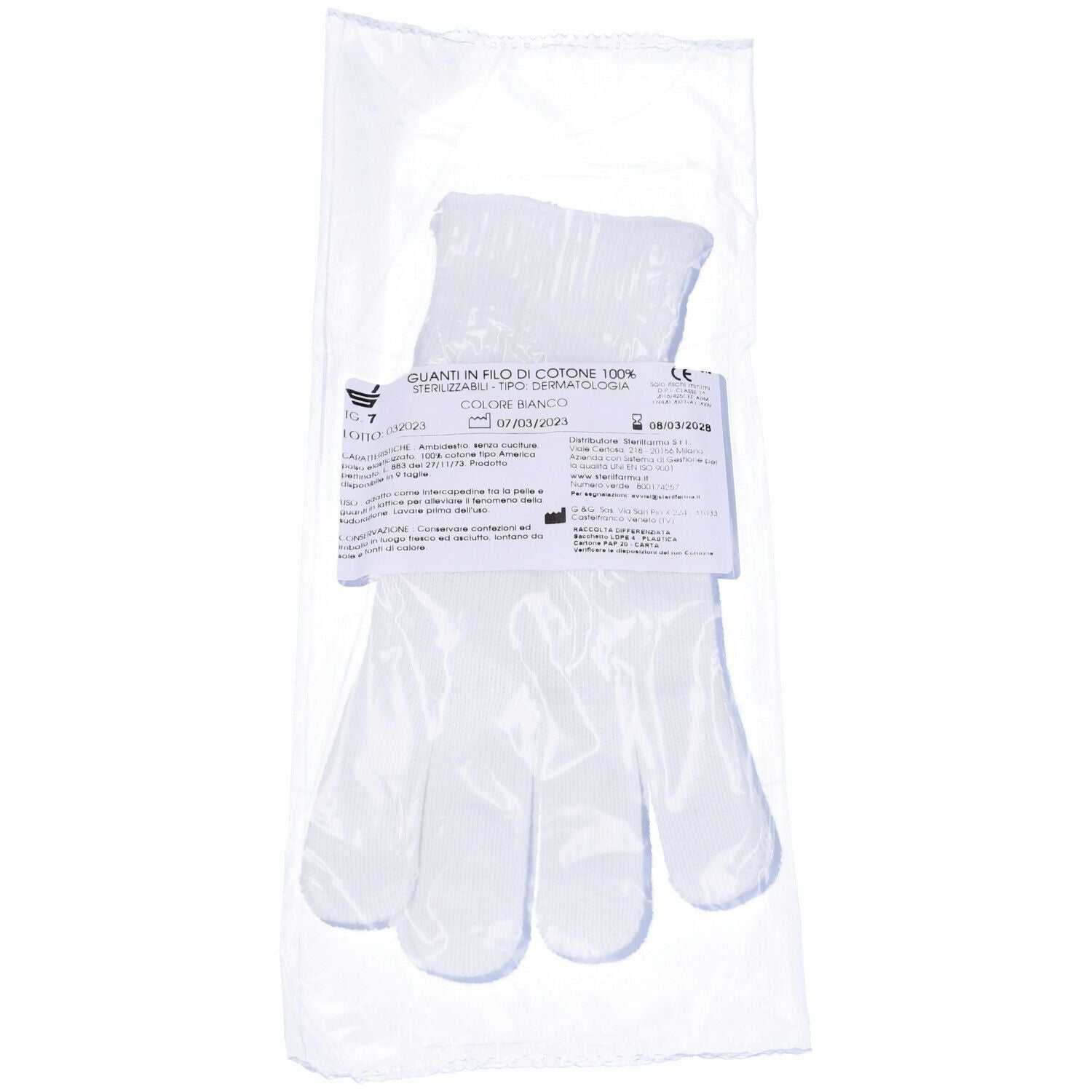 GUANTI COT BI  7 STERIL