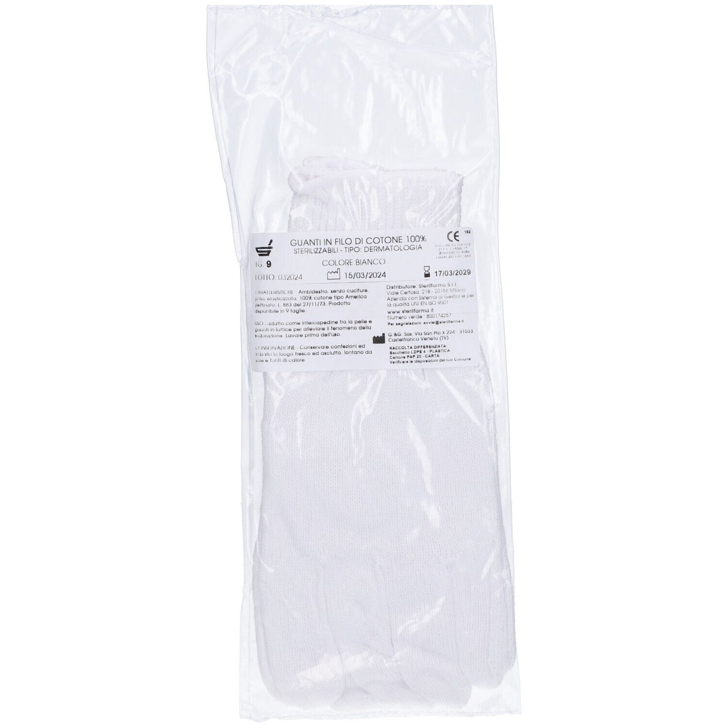 GUANTI COT BI  9 STERIL