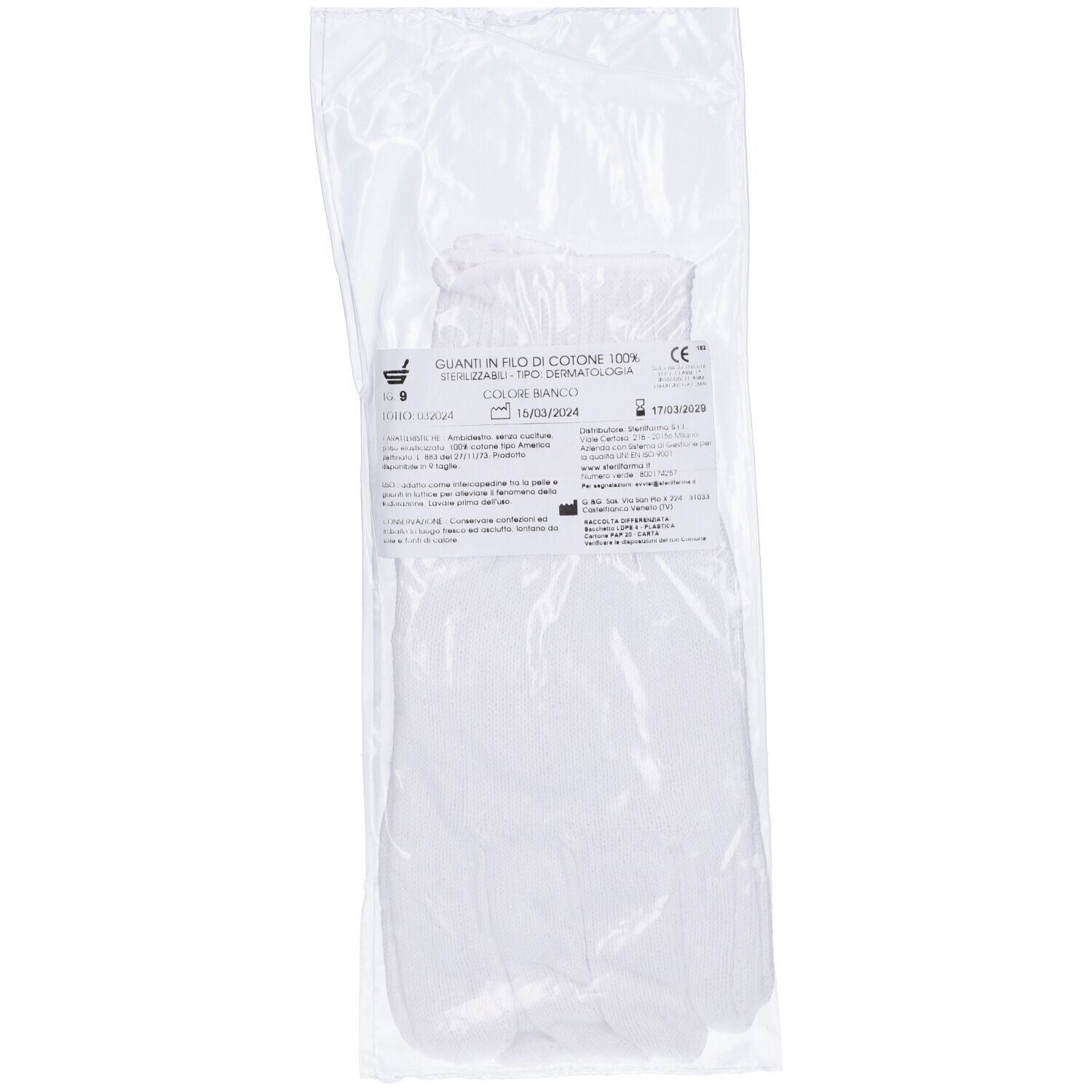 GUANTI COT BI  9 STERIL