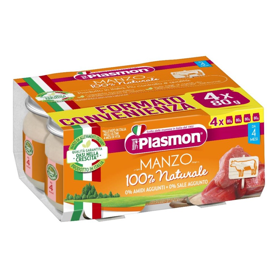 PLASMON Omog.Manzo  4x80g