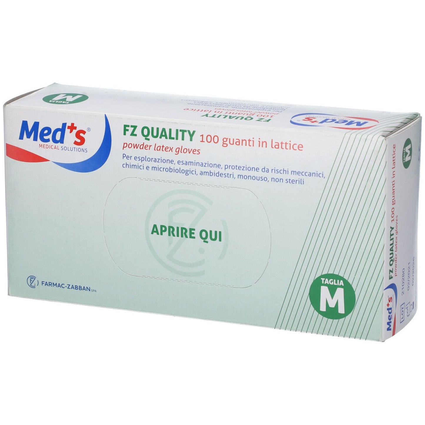 FARMAC-ZABBAN Guanti Lattice M 100pz Meds
