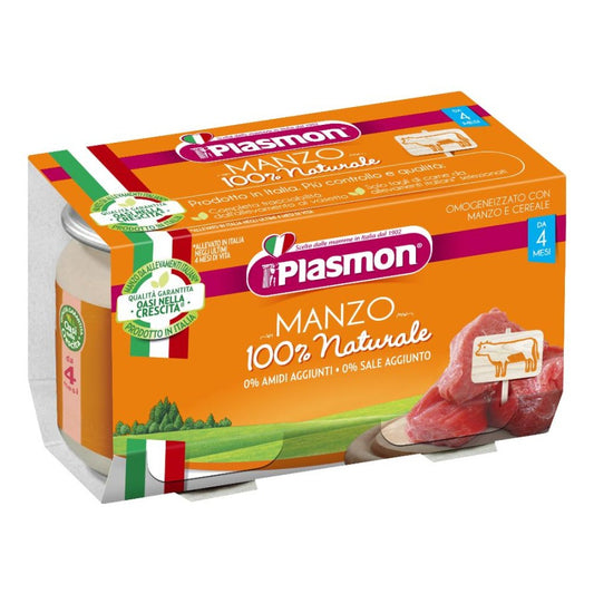PLASMON Omog.Manzo 2x120g