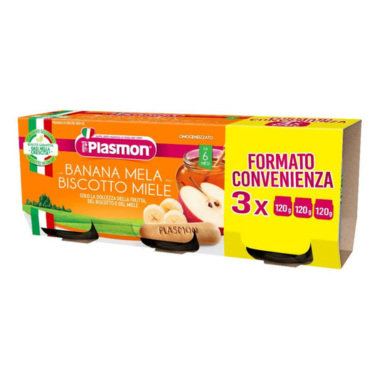 PLASMON OMOBAN/MEL BISC 3X120G