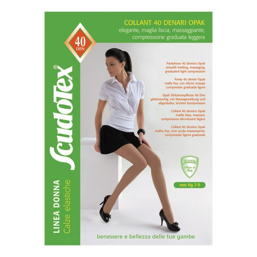 SCUDOTEX Collant Opak 2 Nero