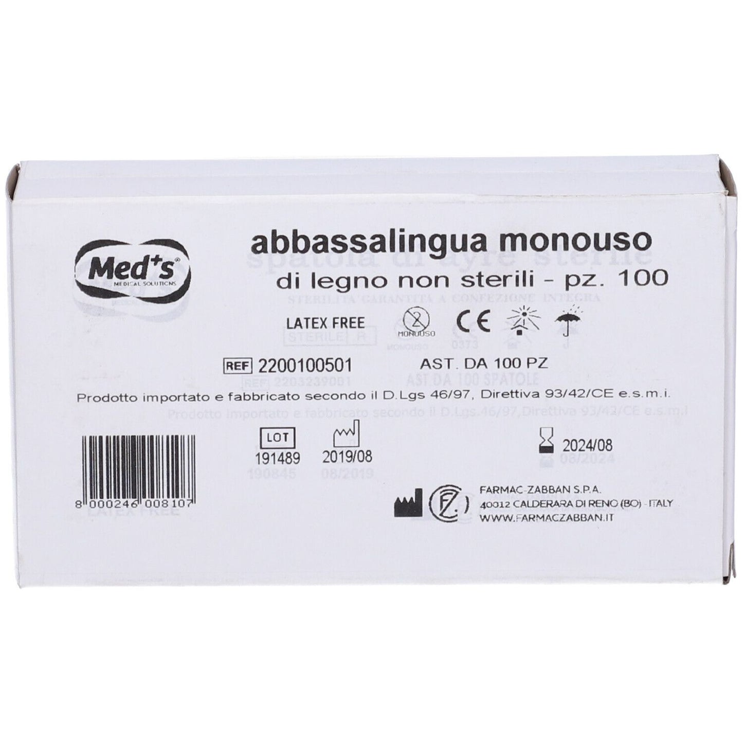 ABBASSALINGUA N/STER 100PZ ZABB