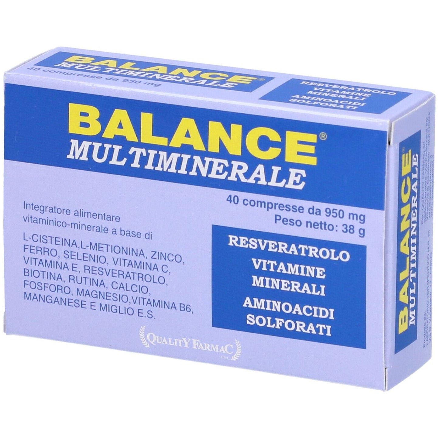 BALANCE MULTIMINERALE 40CPR