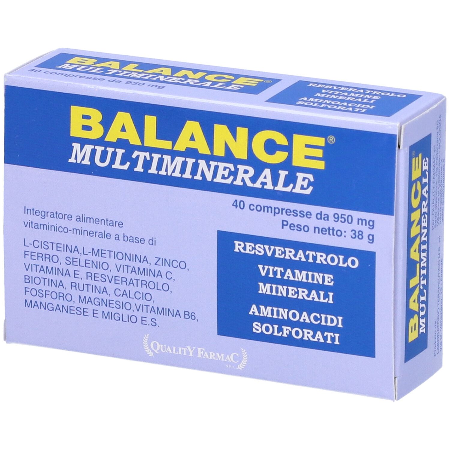 BALANCE MULTIMINERALE 40CPR