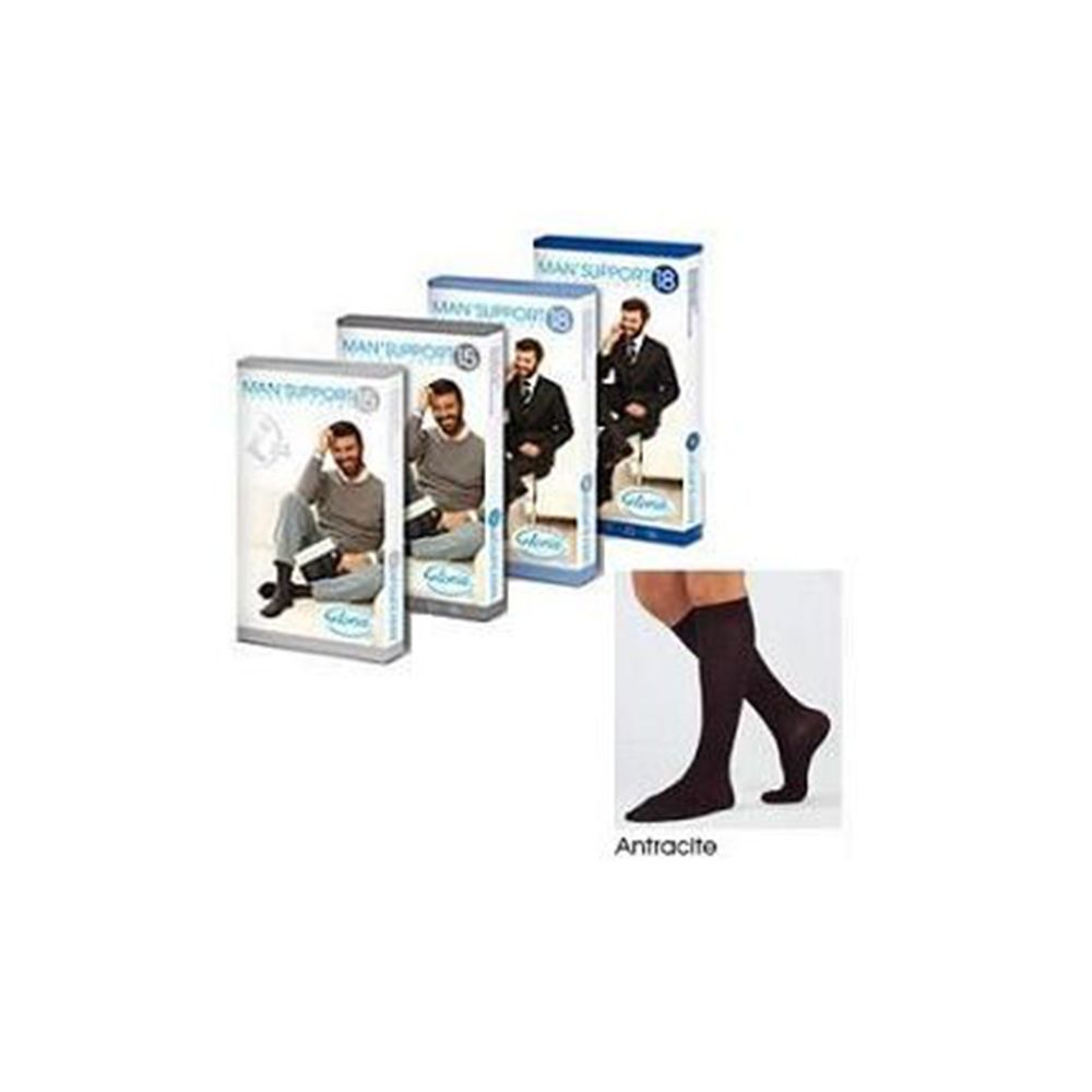 GLORIA MAN 15 Gambaletto Cot.5 Antracite