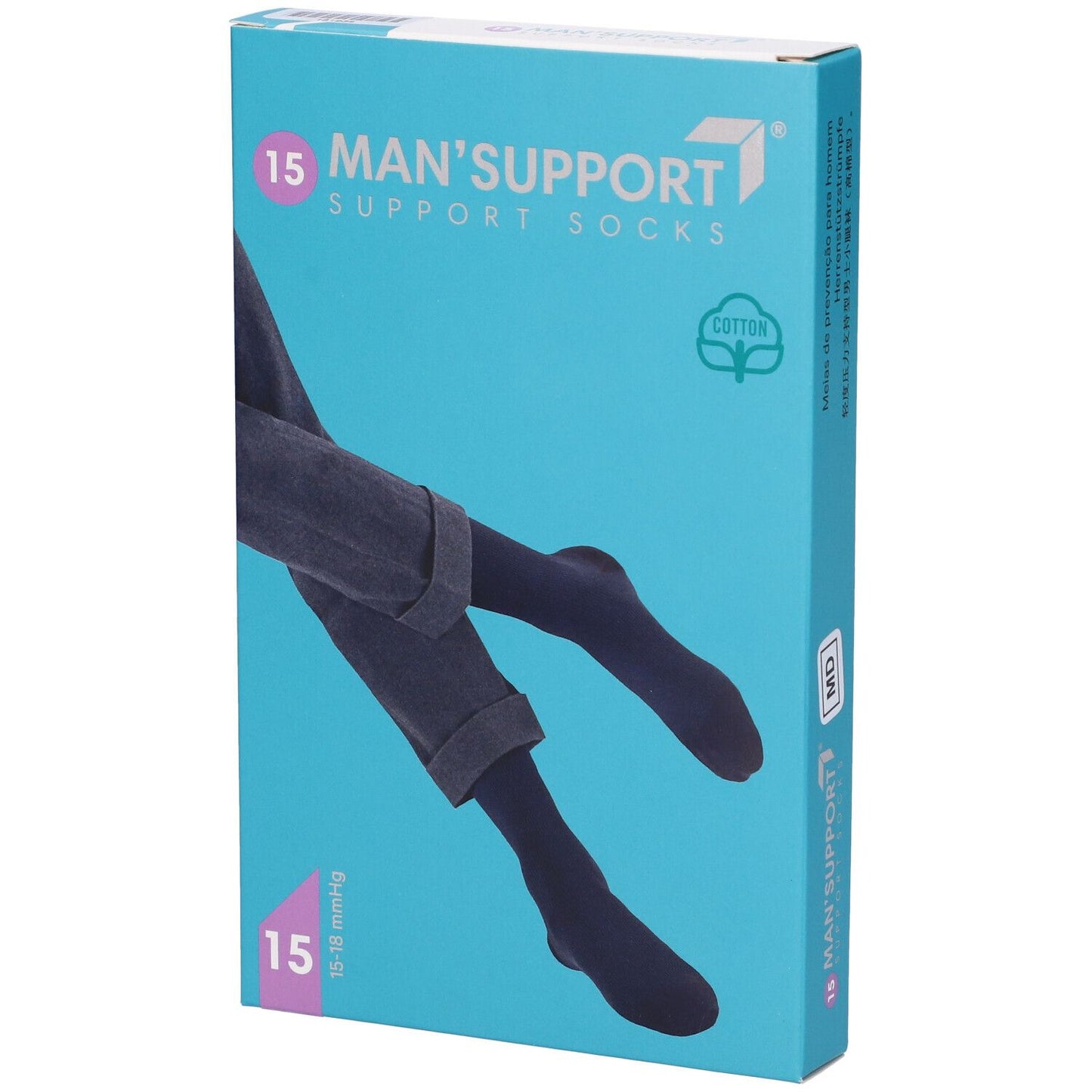GLORIA MAN 15 Gambaletto Cot.5 Blu
