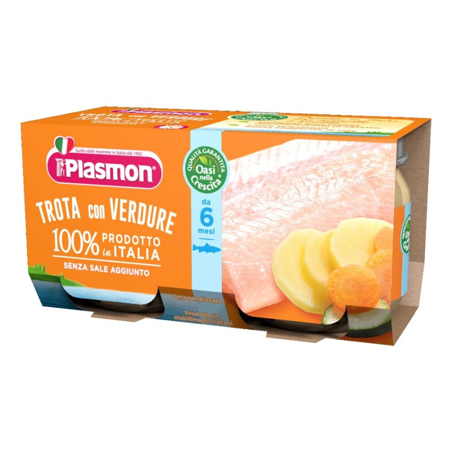 PLASMON Omog.Trota/Verdure 2x80g