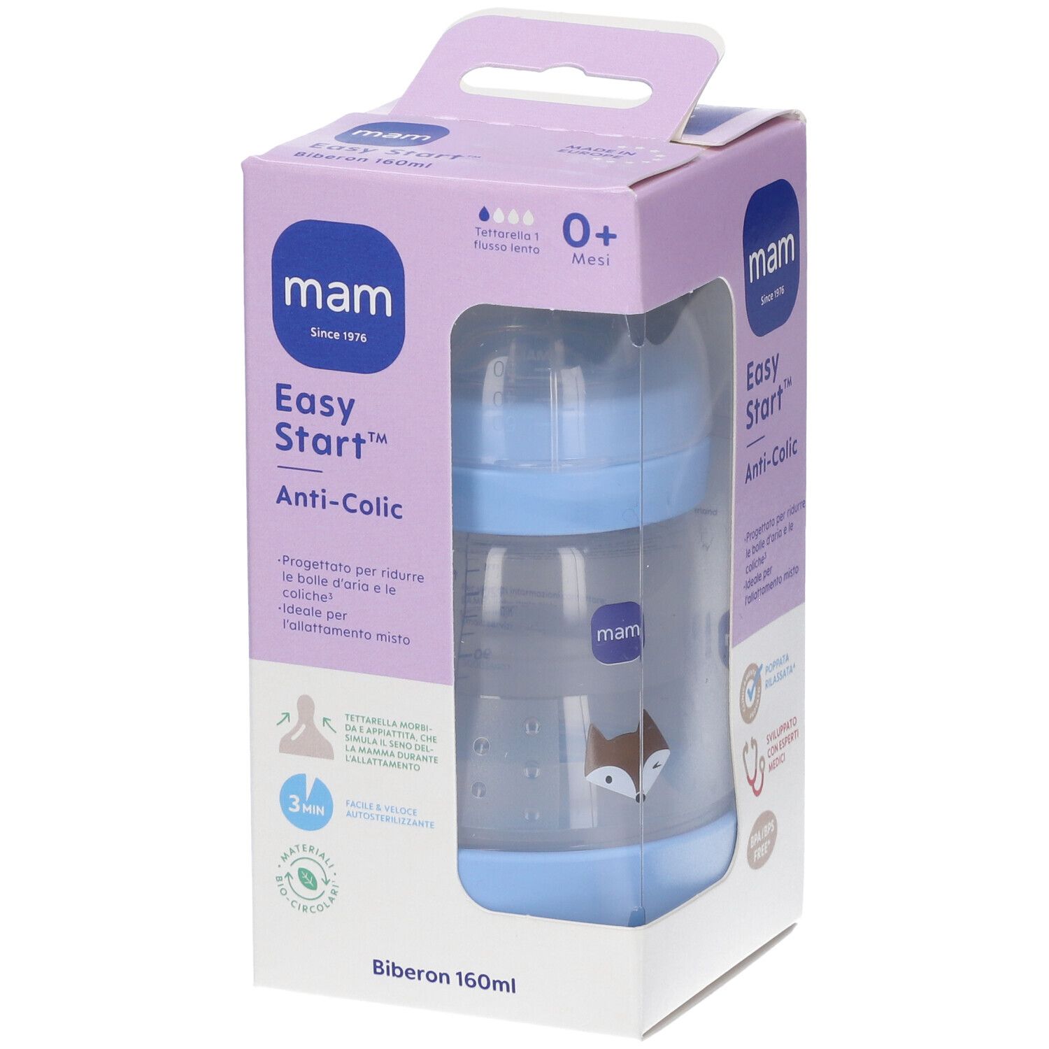 MAM EASY START 160ML 0+ MASCH
