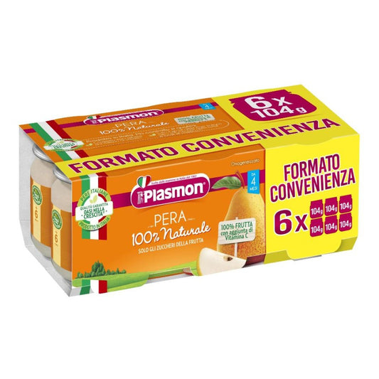 PLASMON Omog.Pera  6x104g