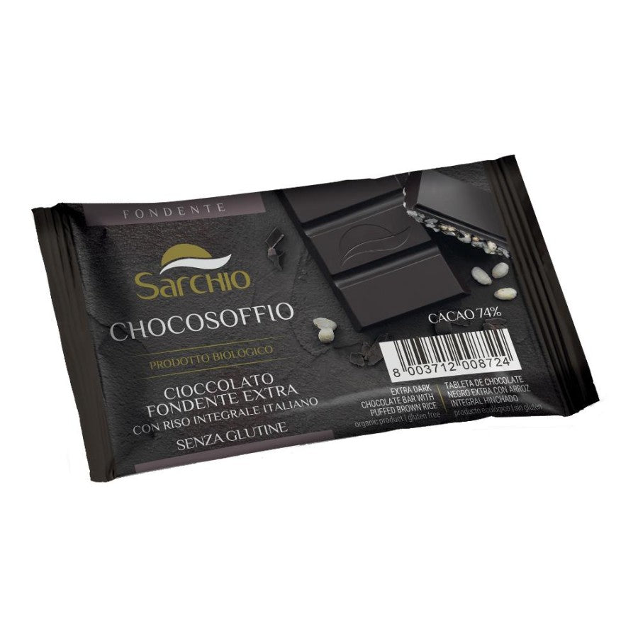 SARCHIO Soffio Riso Cioccolato Fondente 25g