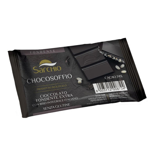 SARCHIO Soffio Riso Cioccolato Fondente 25g