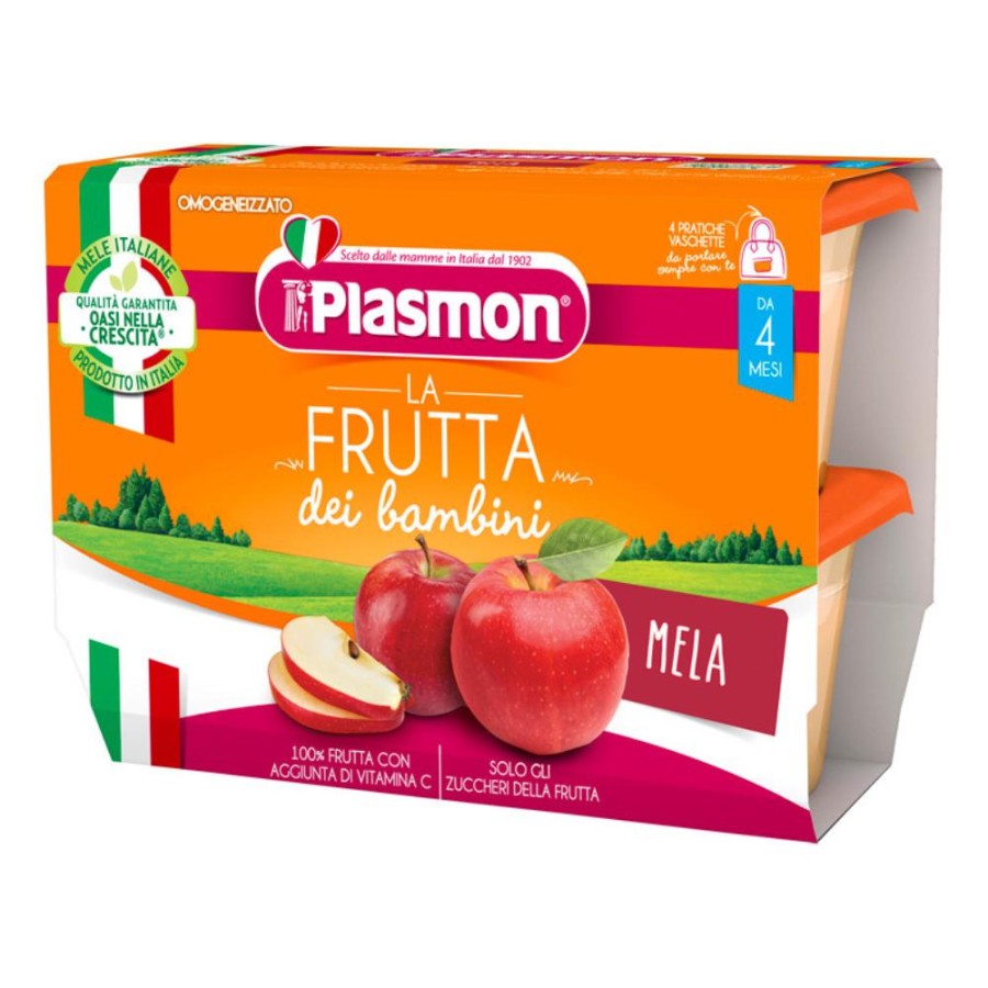 PLASMON Omog.Sapori Natura Mela 4x100g