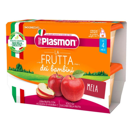 PLASMON Omog.Sapori Natura Mela 4x100g